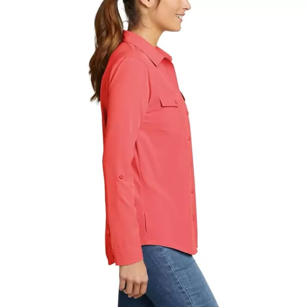 imageEddie Bauer Womens Departure 20 LongSleeve ShirtRed