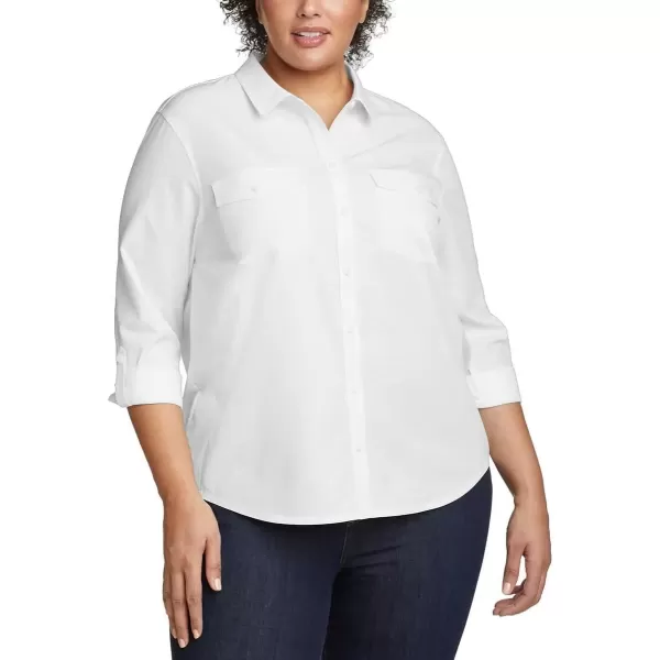 imageEddie Bauer Womens Departure 20 LongSleeve ShirtWhite