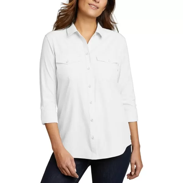 imageEddie Bauer Womens Departure 20 LongSleeve ShirtWhite