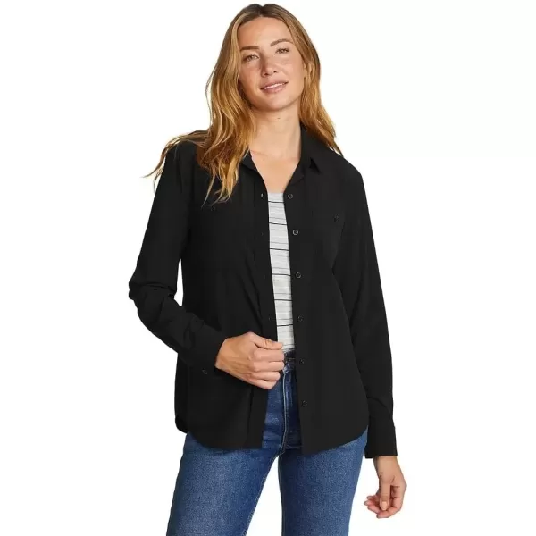 imageEddie Bauer Womens Departure 30 LongSleeve ShirtBlack