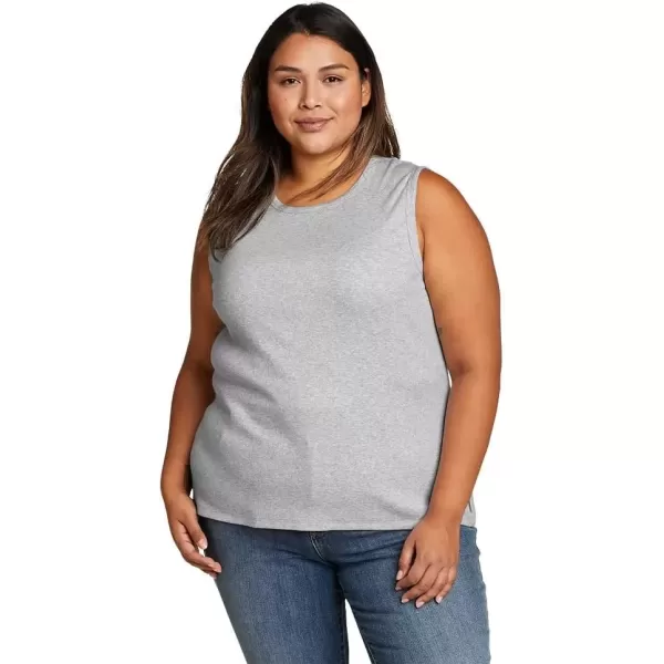 imageEddie Bauer Womens Essentials Ribbed Layering TankLt Htr Gray