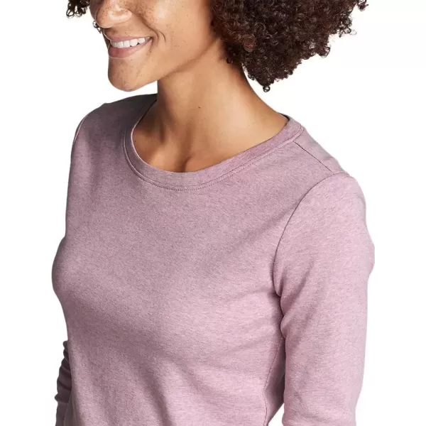 imageEddie Bauer Womens Favorite LongSleeve Crewneck TShirtChocolate