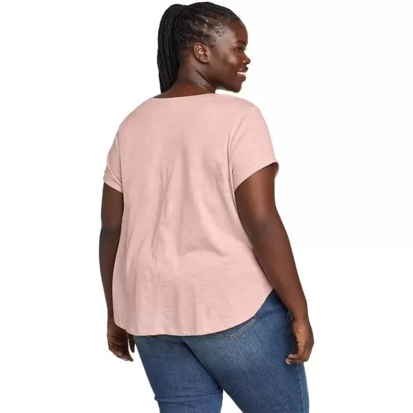 imageEddie Bauer Womens Gate Check ShortSleeve TShirtPale Pink