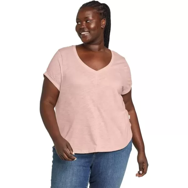 imageEddie Bauer Womens Gate Check ShortSleeve TShirtPale Pink