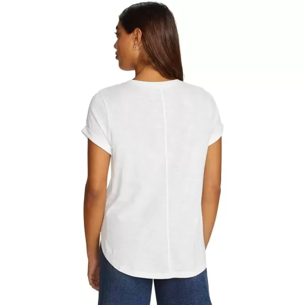 imageEddie Bauer Womens Gate Check ShortSleeve TShirtWhite