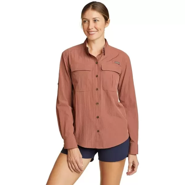 imageEddie Bauer Womens Guide UPF LongSleeve ShirtCocoa