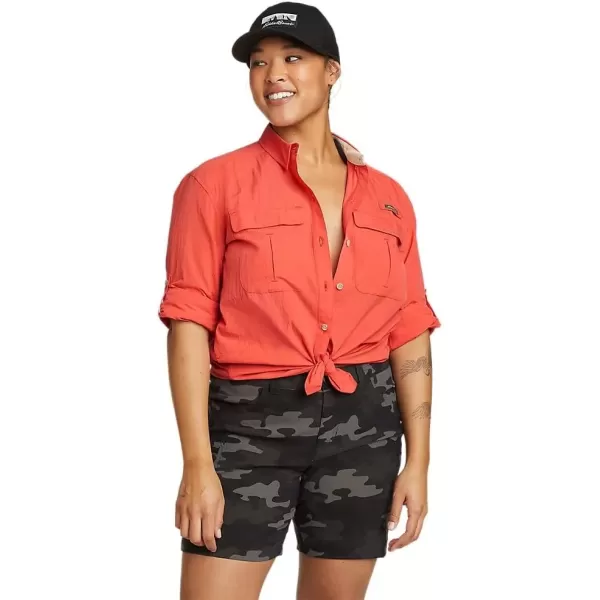 imageEddie Bauer Womens Guide UPF LongSleeve ShirtCoral