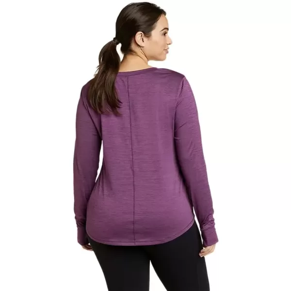 imageEddie Bauer Womens Resolution Stretch LongSleeve TShirtWineberry
