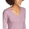 imageEddie Bauer Womens Favorite LongSleeve VNeck TShirtDusty Coral