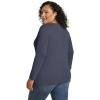 imageEddie Bauer Womens Favorite LongSleeve VNeck TShirtHtr Indigo Blue