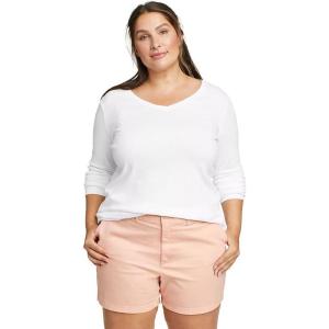 imageEddie Bauer Womens Favorite LongSleeve VNeck TShirtWhite