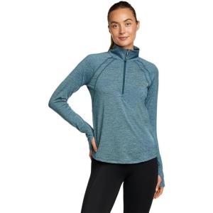 imageEddie Bauer Womens Regular Ls Reso 14 ZipPeacock