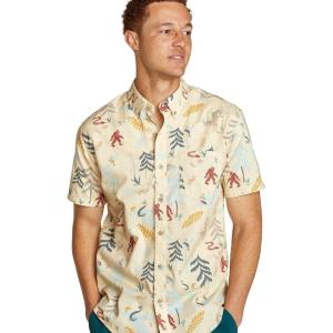 imageEddie Bauer Mens Printed Baja ShortSleeve ShirtBirch