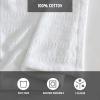 imageEddie Bauer  Twin Blanket Premium Cotton Variegated Weave Bedding Striped Home Decor OekoTex Certified Variegated Weave Stripe White TwinWhite