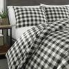 imageEddie Bauer  Twin Comforter Set Cotton Reversible Bedding Buffalo Plaid Home Decor for All Seasons Black Check TwinBlack Check