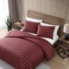 imageEddie Bauer  Twin Comforter Set Cotton Reversible Bedding Buffalo Plaid Home Decor for All Seasons Black Check TwinRedBlack