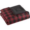 imageEddie Bauer  Twin Comforter Set Cotton Reversible Bedding Buffalo Plaid Home Decor for All Seasons Black Check TwinRedBlack