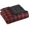 imageEddie Bauer  Twin Comforter Set Cotton Reversible Bedding Buffalo Plaid Home Decor for All Seasons Black Check TwinRedBlack