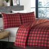 imageEddie Bauer  Twin Comforter Set Cotton Reversible Bedding Buffalo Plaid Home Decor for All Seasons Black Check TwinRedBlack