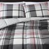 imageEddie Bauer  Twin Comforter Set Plaid Reversible Bedding Stylish ampamp Warm Home Decor Normandy Grey TwinGreyWhiteBeigeNormandy Plaid Black