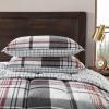 imageEddie Bauer  Twin Comforter Set Plaid Reversible Bedding Stylish ampamp Warm Home Decor Normandy Grey TwinGreyWhiteBeigeNormandy Plaid Black