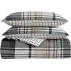 imageEddie Bauer  Twin Comforter Set Plaid Reversible Bedding Stylish ampamp Warm Home Decor Normandy Grey TwinGreyWhiteBeigeNormandy Plaid Grey