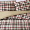 imageEddie Bauer  Twin Duvet Cover Reversible Bedding Set with Matching Shams Cozy Home Decor Willow Plaid Grey TwinRed