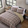 imageEddie Bauer  Twin Duvet Cover Reversible Bedding Set with Matching Shams Cozy Home Decor Willow Plaid Grey TwinRed