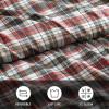 imageEddie Bauer  Twin Duvet Cover Reversible Bedding Set with Matching Shams Cozy Home Decor Willow Plaid Grey TwinRed