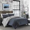 imageEddie Bauer  Twin Duvet Cover Set Cotton Reversible Bedding with Matching Sham Stylish Home Decor Kingston Charcoal TwinCharcoal