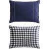 imageEddie Bauer  Twin Duvet Cover Set Cotton Reversible Bedding with Matching Sham Stylish Home Decor Kingston Charcoal TwinNavy