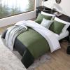 imageEddie Bauer Twin Comforter Set Reversible Bedding with Matching Shams Casual Home Decor for All Seasons Skyline Stripe Green TwinSkyline Stripe Green