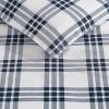 imageEddie Bauer Twin Duvet Cover Set Cotton Bedding Set with Matching Shams Casual Home Dcor Ticking Stripe Navy TwinBasic Plaid Navy