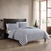 imageEddie Bauer Twin Duvet Cover Set Cotton Bedding Set with Matching Shams Casual Home Dcor Ticking Stripe Navy TwinBasic Plaid Navy