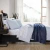 imageEddie Bauer Twin Duvet Cover Set Cotton Bedding Set with Matching Shams Casual Home Dcor Ticking Stripe Navy TwinTicking Stripe Navy