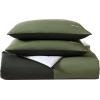 imageEddie Bauer Twin Duvet Cover Set Reversible Bedding Set with Matching Shams Casual Home Dcor Skyline Stripe Green TwinSkyline Stripe Green