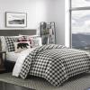 imageEddie Bauer  Twin Comforter Set Cotton Reversible Bedding Buffalo Plaid Home Decor for All Seasons Black Check TwinBlack Check