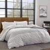 imageEddie Bauer Duvet Cover Set Soft Bedding with Matching Shams Buttons ampamp Corner Ties to Ensure Placement Striped Room Decor Twin NeutralNeutral