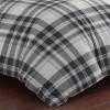 imageEddie Bauer  Twin Comforter Set Cotton Reversible Bedding with Matching Sham Plaid Home Decor for All Seasons Coal Creek Grey TwinGrey