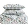 imageEddie Bauer  Twin Comforter Set Reversible Cotton Bedding with Matching Sham Classic Floral Home Decor with Plaid Reverse Woodland Forest Grey TwinWoodland Forest Grey