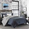 imageEddie Bauer  Twin Comforter Set Reversible Cotton Bedding with Matching Sham PreWashed for Added Softness Kingston Navy TwinCharcoal