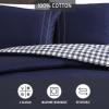 imageEddie Bauer  Twin Comforter Set Reversible Cotton Bedding with Matching Sham PreWashed for Added Softness Kingston Navy TwinNavy