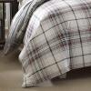 imageEddie Bauer  Twin Duvet Cover Set Cotton Reversible Bedding with Matching Sham Plaid Home Decor for All Seasons Alder CharcoalRed TwinAlder CharcoalRed