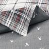 imageEddie Bauer  Twin Duvet Cover Set Cotton Reversible Bedding with Matching Sham Plaid Home Decor for All Seasons Alder CharcoalRed TwinAlder CharcoalRed