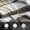 imageEddie Bauer  Twin Duvet Cover Set Reversible Microsuede Bedding Set with Matching Shams Casual Home Decor Normandy Plaid Black TwinBlack