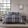 imageEddie Bauer  Twin Duvet Cover Reversible Bedding Set with Matching Shams Cozy Home Decor Shasta Lake Navy TwinNavy