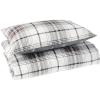 imageEddie Bauer  Twin Duvet Cover Set Cotton Reversible Bedding with Matching Sham Plaid Home Decor for All Seasons Alder CharcoalRed TwinAlder CharcoalRed