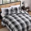 imageEddie Bauer  FullQueen Comforter Set Super Soft Reversible Bedding with Matching Shams Plaid Home Decor OekoTex Certified Saddle Mountain Plaid Black FullQueenSaddle Mountain Plaid Black