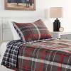 imageEddie Bauer  Twin Comforter Set Reversible Plaid Bedding with Matching Sham Home Decor for Colder Months Willow Dark Grey TwinWillow Plaid Grey