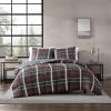 imageEddie Bauer  Twin Comforter Set Reversible Plaid Bedding with Matching Sham Home Decor for Colder Months Willow Dark Grey TwinWillow Plaid Grey